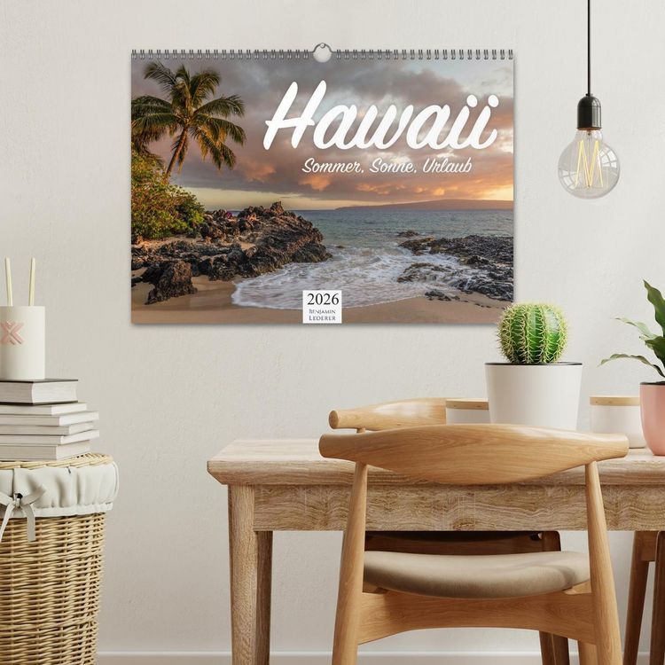 Produktbild: Hawaii - Sommer, Sonne, Urlaub (Wandkalender 2026 DIN A3 quer), CALVENDO Monatskalender