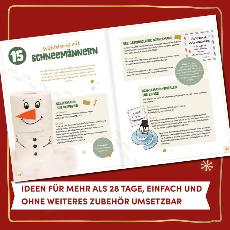 Produktbild: Das ultimative Wichtelideen-Buch. Wichtelaktionen, Streiche & Zauberei f&uuml;r jeden Tag.