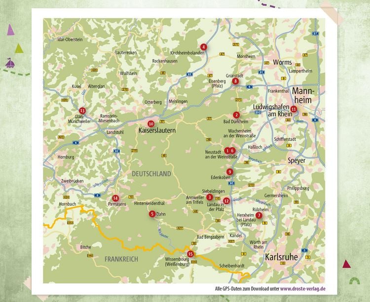 Produktbild: Pfalz. Radeln f&uuml;r die Seele