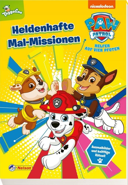 Produktbild: PAW Patrol Kindergartenheft: Heldenhafte Mal-Missionen