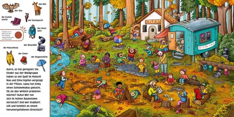 Produktbild: H&ouml;r mal (Soundbuch): Wimmelbuch: Herbst und Winter