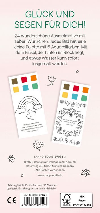 Produktbild: Mini-Malblock &ndash; Bunte Segensw&uuml;nsche f&uuml;r dich