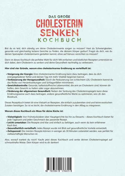 Produktbild: Das gro&szlig;e Cholesterin Senken Kochbuch