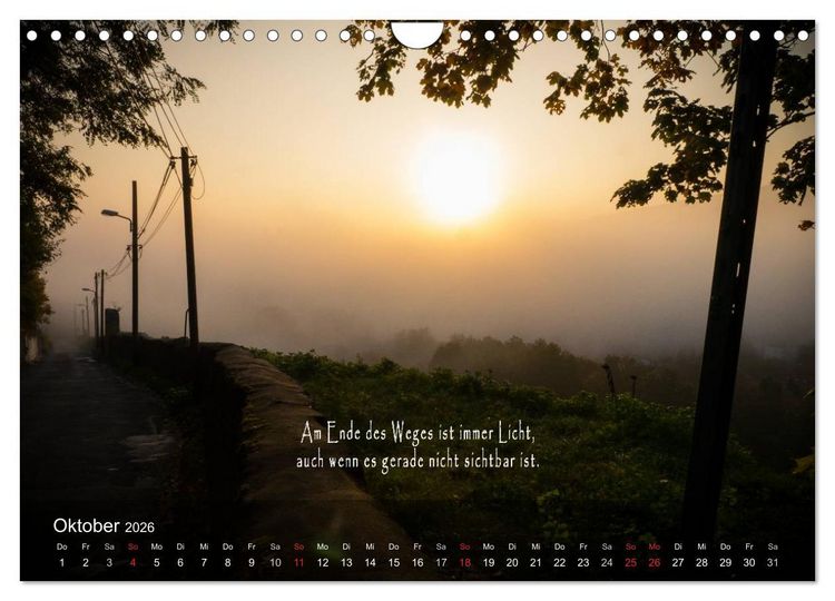 Produktbild: wundersch&ouml;ne Lichtmomente (Wandkalender 2026 DIN A4 quer), CALVENDO Monatskalender