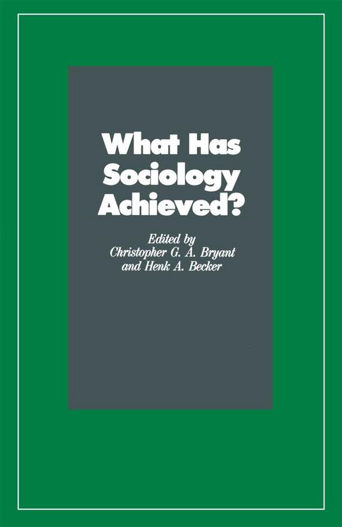 Produktbild: What Has Sociology Achieved?