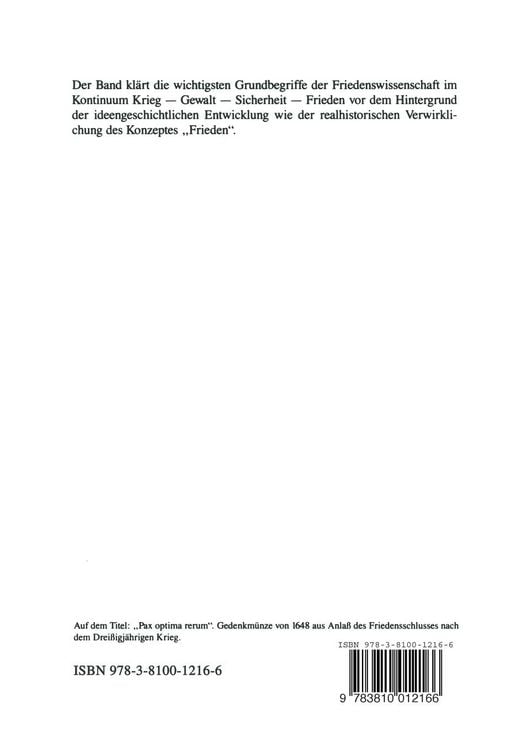 Produktbild: Begriff und Probleme des Friedens