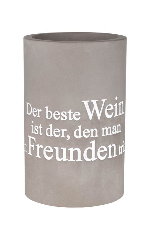 Produktbild: R&auml;der Flaschenk&uuml;hler "Der beste Wein", D: 13,5cm