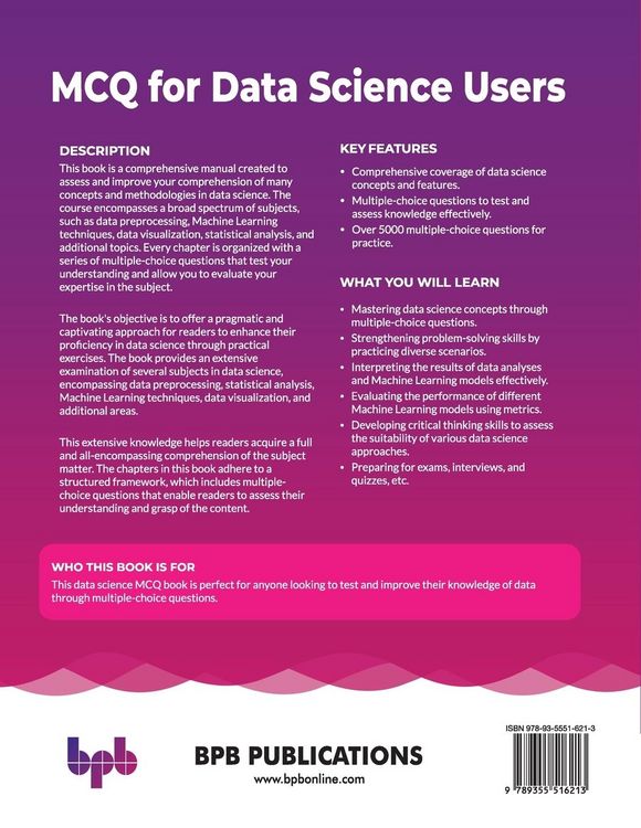 Produktbild: MCQ for Data Science Users