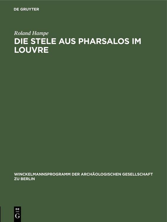 Produktbild: Die Stele aus Pharsalos im Louvre