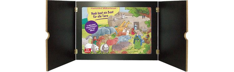 Produktbild: Noah baut ein Boot f&uuml;r alle Tiere. Kamishibai Bildkartenset