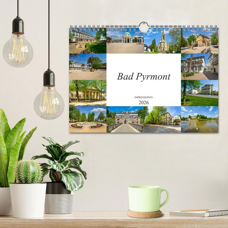 Produktbild: Bad Pyrmont Impressionen (Wandkalender 2026 DIN A4 quer), CALVENDO Monatskalender