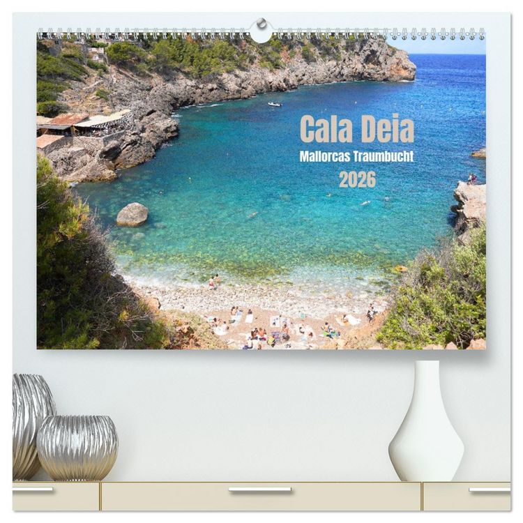Produktbild: Cala Deia - Mallorcas Traumbucht (hochwertiger Premium Wandkalender 2026 DIN A2 quer), Kunstdruck in Hochglanz