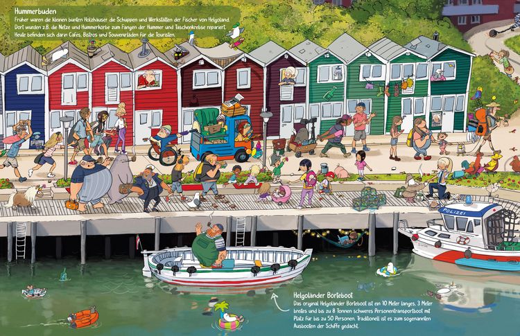 Produktbild: Das Helgoland Wimmelbuch