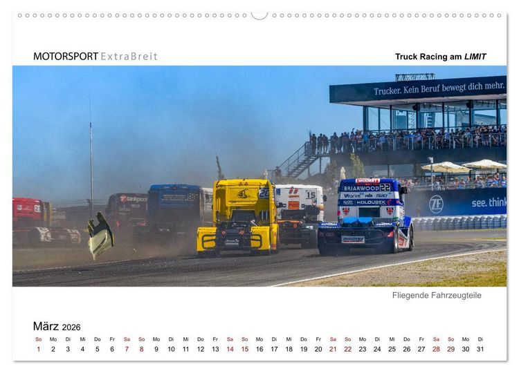Produktbild: Truck Racing am LIMIT - Panoramabilder (Wandkalender 2026 DIN A2 quer), CALVENDO Monatskalender