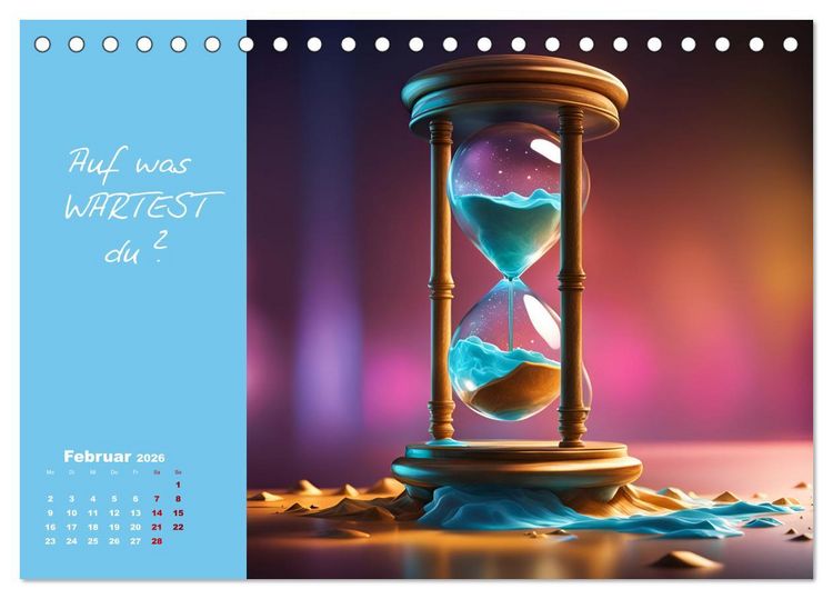 Produktbild: KI Mut - Trau Dich und stell Dir die richtige Frage (Tischkalender 2026 DIN A5 quer), CALVENDO Monatskalender