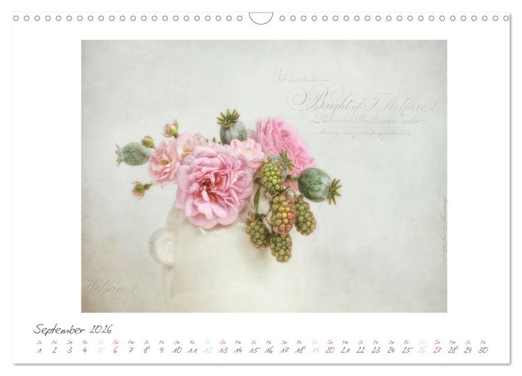 Produktbild: Vintage Flowers (Wandkalender 2026 DIN A3 quer), CALVENDO Monatskalender
