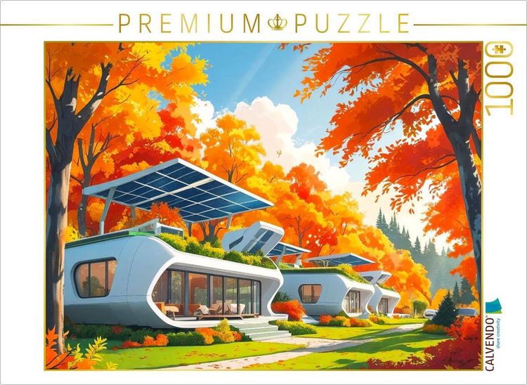 Produktbild: CALVENDO Puzzle Goldener Oktober | 1000 Teile Lege-Gr&ouml;&szlig;e 64x48cm Foto-Puzzle f&uuml;r gl&uuml;ckliche Stunden