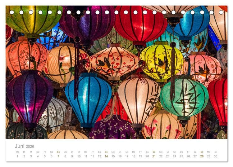 Produktbild: Geheimnisvolles Indochina Kambodscha, Laos, Vietnam (Tischkalender 2026 DIN A5 quer), CALVENDO Monatskalender