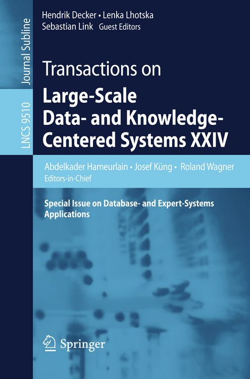 Produktbild: Transactions on Large-Scale Data- and Knowledge-Centered Systems XXIV