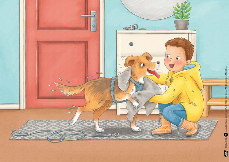 Produktbild: Ein Hund als Freund. Leben mit einem Haustier: viel Freude &ndash; viele Aufgaben. Kamishibai Bildkartenset