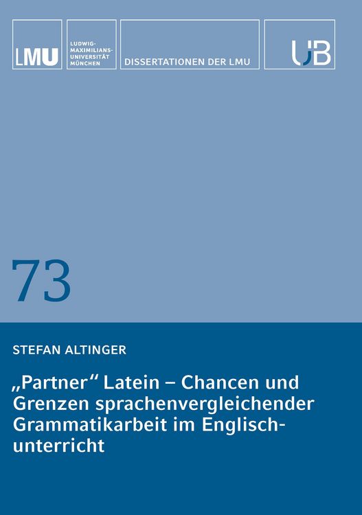 Produktbild: &bdquo;Partner&ldquo; Latein &ndash; Chancen und Grenzen sprachenvergleichender Grammatikarbeit im Englischunterricht