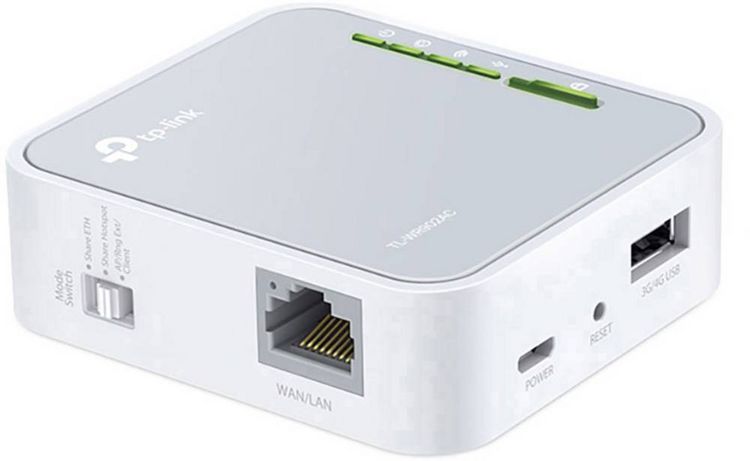 Produktbild: TP-LINK TL-WR902AC WLAN Router, Repeater, Access-Point 2.4 GHz, 5 GHz 750 MBit/s