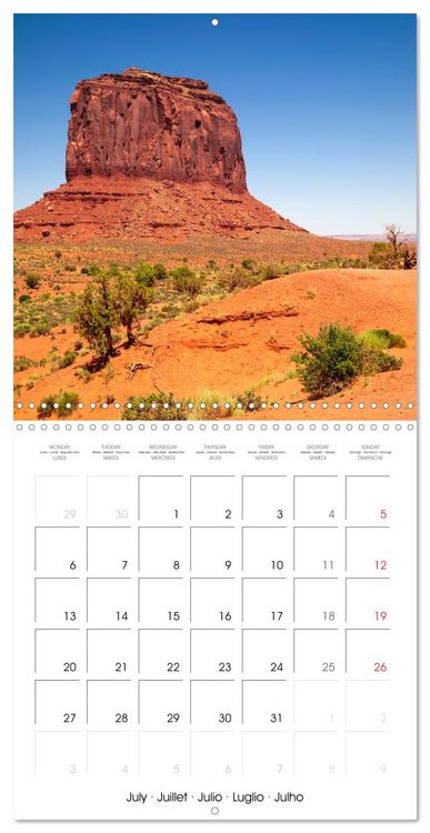 Produktbild: Monument Valley &ndash; Gorgeous Scenic Views (Wall Calendar 2026 12 &times; 12 Inch) CALVENDO 12 Month Wall Calendar