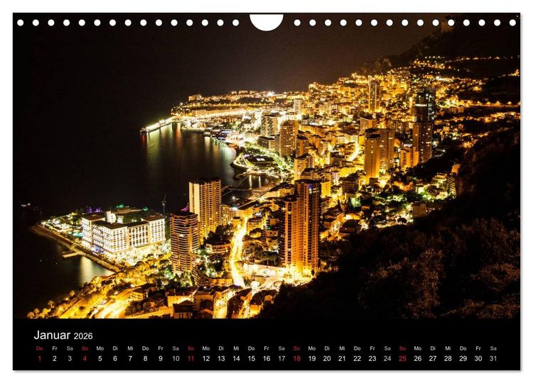 Produktbild: Faszination Monaco (Wandkalender 2026 DIN A4 quer), CALVENDO Monatskalender