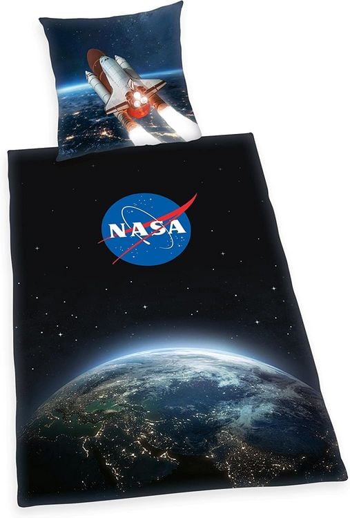 Produktbild: Herding 4493604050 - NASA Weltraum, Bettw&auml;sche-Set, Baumwolle, 80x80/135x200 cm