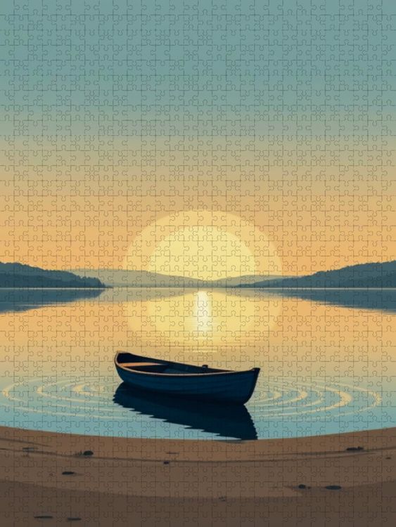 Produktbild: CALVENDO Puzzle Ruhe auf dem offenen Wasser | 1000 Teile Lege-Gr&ouml;&szlig;e 64x48cm Foto-Puzzle f&uuml;r gl&uuml;ckliche Stunden