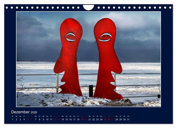 Produktbild: Wolken, Watt und Wellen. Fotografische Impressionen vom Jadebusen. (Wandkalender 2026 DIN A4 quer), CALVENDO Monatskalender
