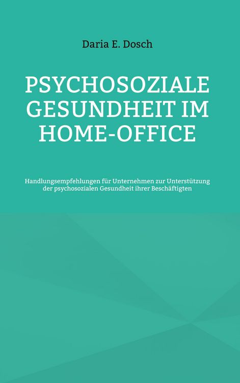 Produktbild: Psychosoziale Gesundheit im Home-Office