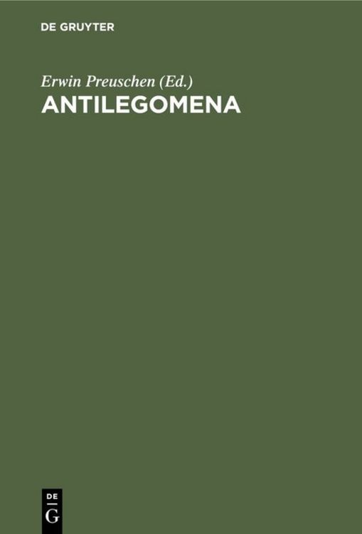 Produktbild: Antilegomena