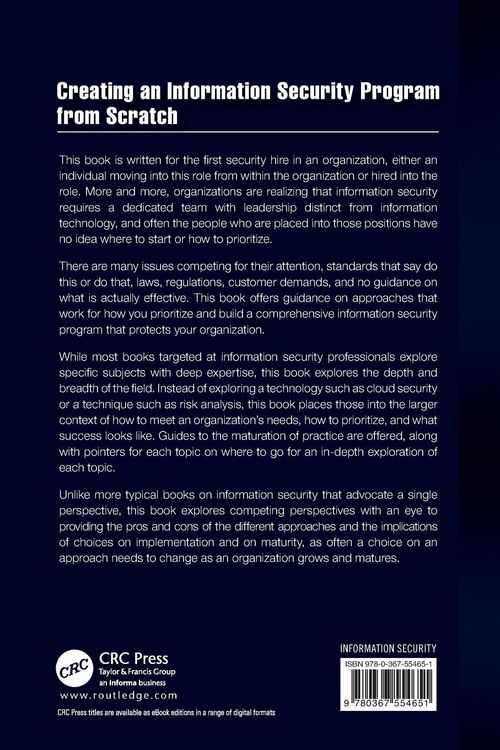 Produktbild: Creating an Information Security Program from Scratch