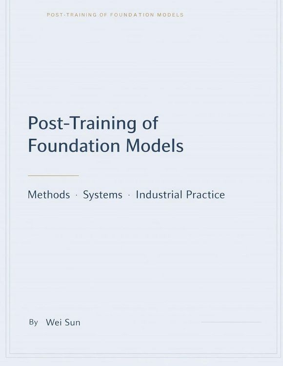 Produktbild: Foundation Model Post-Training