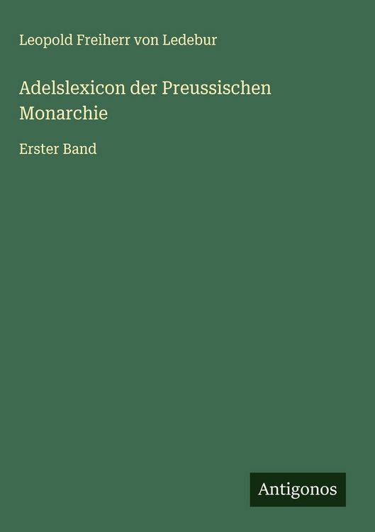 Produktbild: Adelslexicon der Preussischen Monarchie