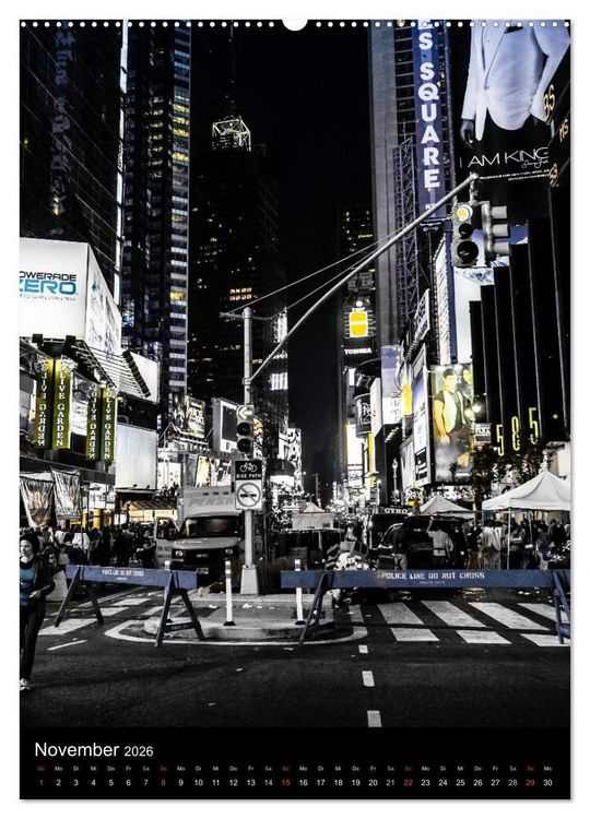 Produktbild: NEW YORK &ndash; street view (hochwertiger Premium Wandkalender 2026 DIN A2 hoch), Kunstdruck in Hochglanz