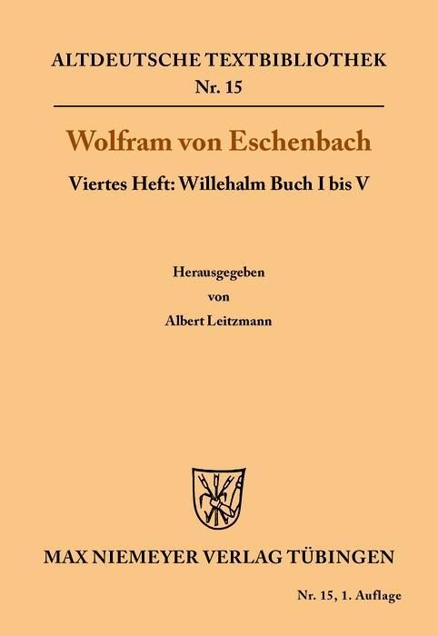 Produktbild: Willehalm Buch I bis V