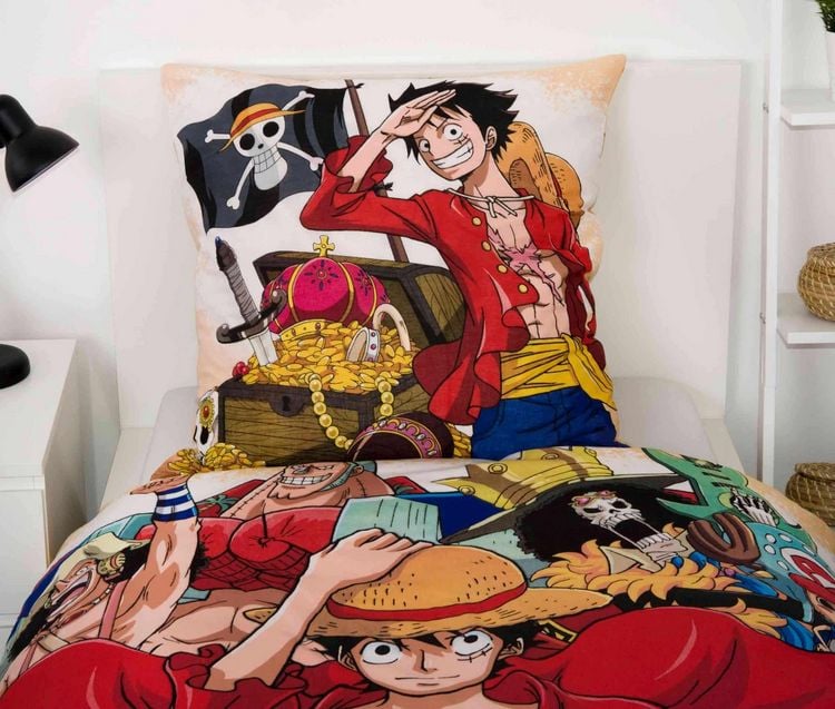 Produktbild: Klaus Herding - One Piece Anime Bettw&auml;sche Renforc&eacute; 80x80cm/135x200cm