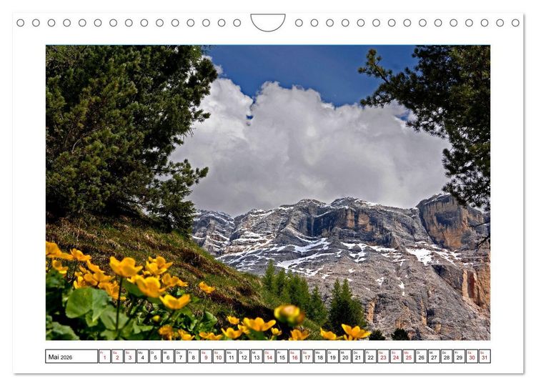 Produktbild: S&uuml;dtirol - Das Gadertal und seine Naturparks (Wandkalender 2026 DIN A4 quer), CALVENDO Monatskalender