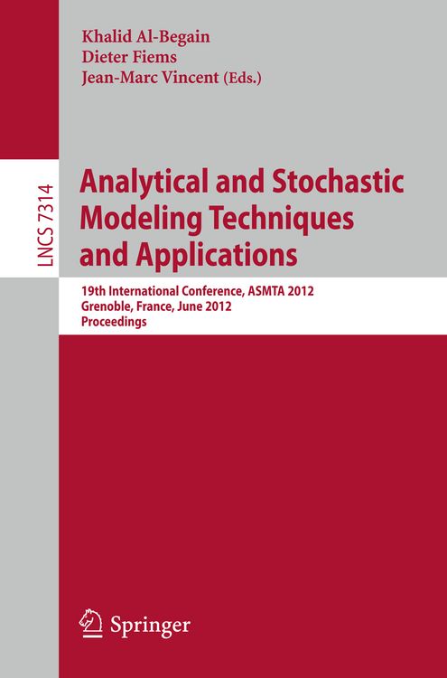 Produktbild: Analytical and Stochastic Modeling Techniques and Applications