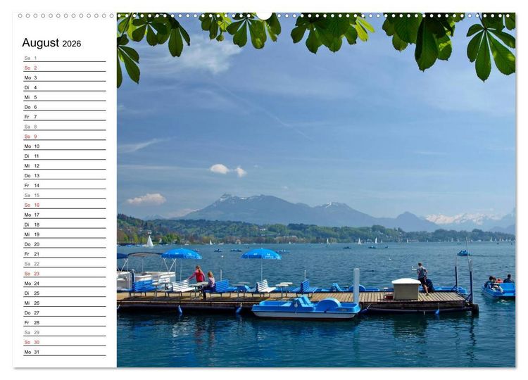 Produktbild: Erleben Sie LUZERN (hochwertiger Premium Wandkalender 2026 DIN A2 quer), Kunstdruck in Hochglanz
