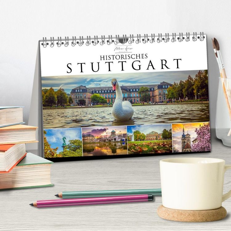 Produktbild: Historisches Stuttgart 2027 (Tischkalender 2027 DIN A5 quer), CALVENDO Monatskalender