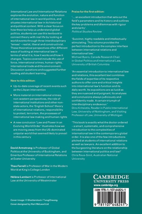 Produktbild: International Law and International Relations