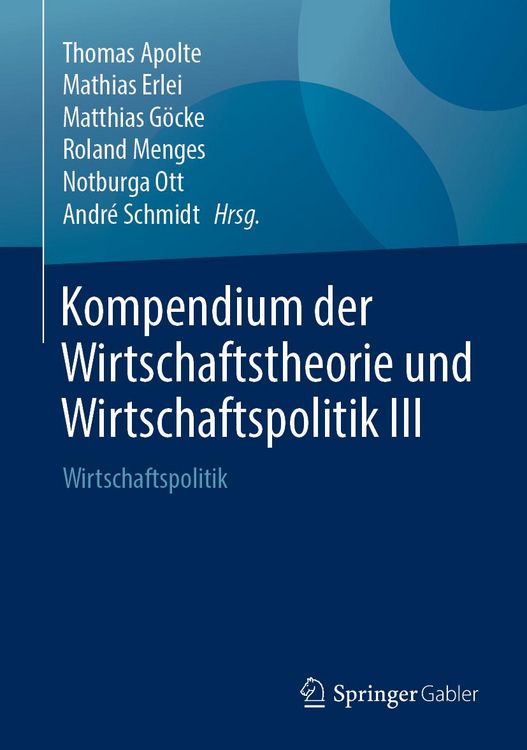 Produktbild: Kompendium der Wirtschaftstheorie und Wirtschaftspolitik III