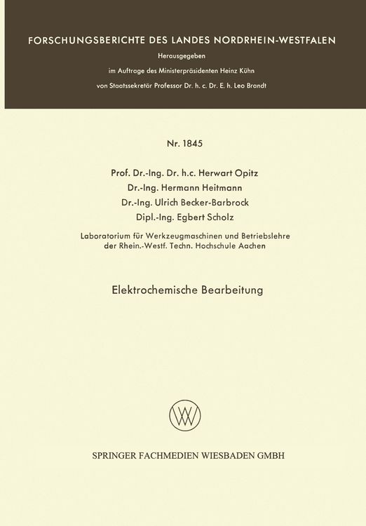 Produktbild: Elektrochemische Bearbeitung