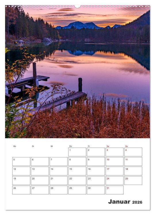 Produktbild: Urlaub in Oberbayern - zwischen Watzmann und Chiemsee (Wandkalender 2026 DIN A2 hoch), CALVENDO Monatskalender