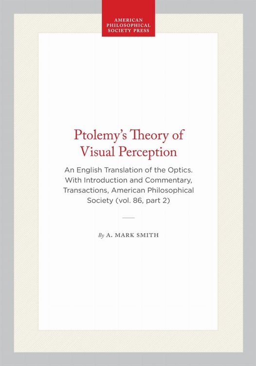 Produktbild: Ptolemy's Theory of Visual Perception