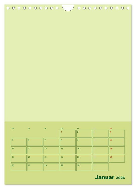Produktbild: Bastel Terminkalender (Wandkalender 2026 DIN A4 hoch), CALVENDO Monatskalender