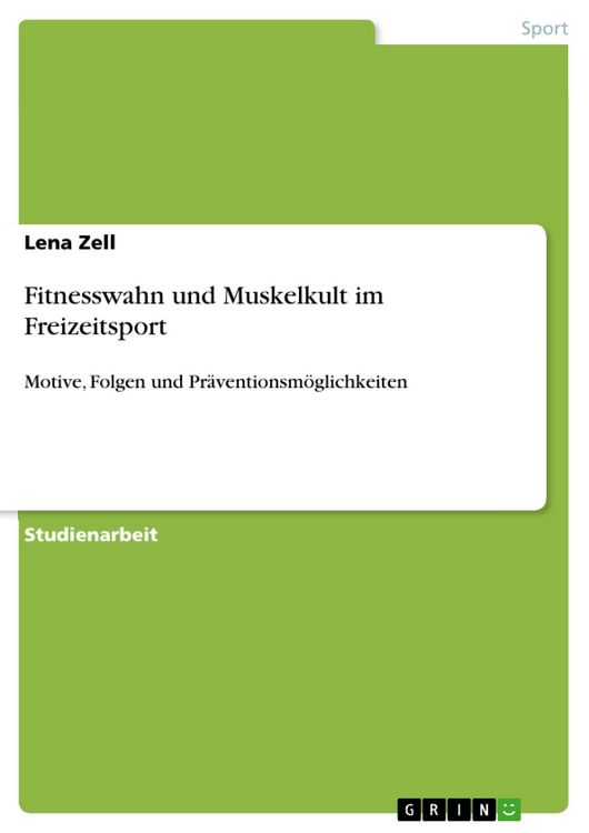 Produktbild: Fitnesswahn und Muskelkult im Freizeitsport
